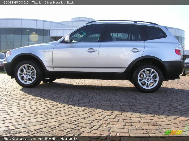 Titanium Silver Metallic / Black 2004 BMW X3 2.5i