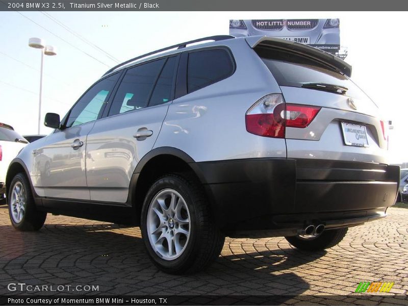 Titanium Silver Metallic / Black 2004 BMW X3 2.5i