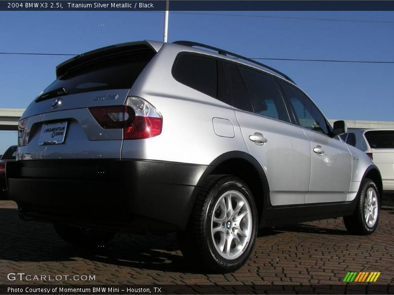 Titanium Silver Metallic / Black 2004 BMW X3 2.5i