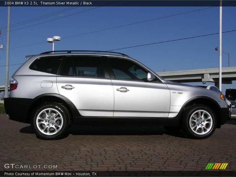 Titanium Silver Metallic / Black 2004 BMW X3 2.5i