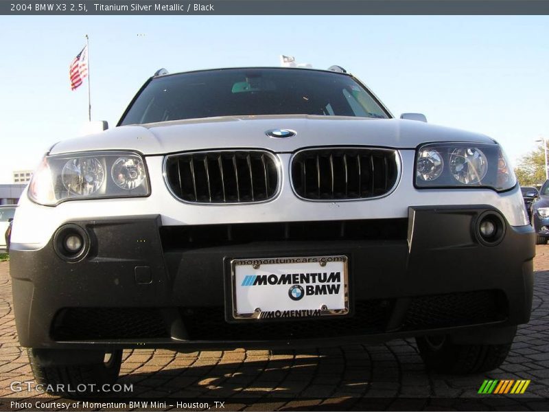 Titanium Silver Metallic / Black 2004 BMW X3 2.5i