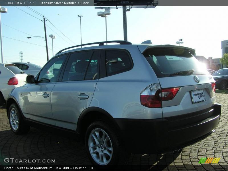 Titanium Silver Metallic / Black 2004 BMW X3 2.5i