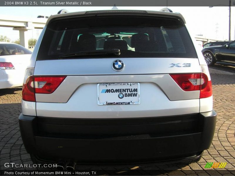 Titanium Silver Metallic / Black 2004 BMW X3 2.5i
