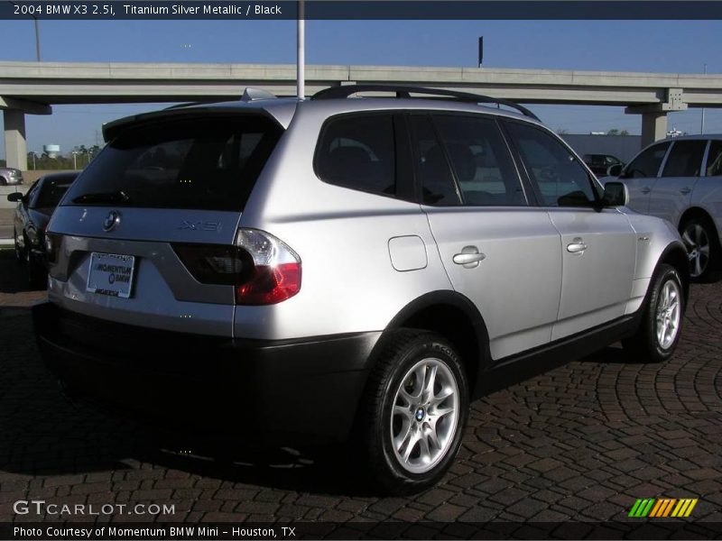 Titanium Silver Metallic / Black 2004 BMW X3 2.5i