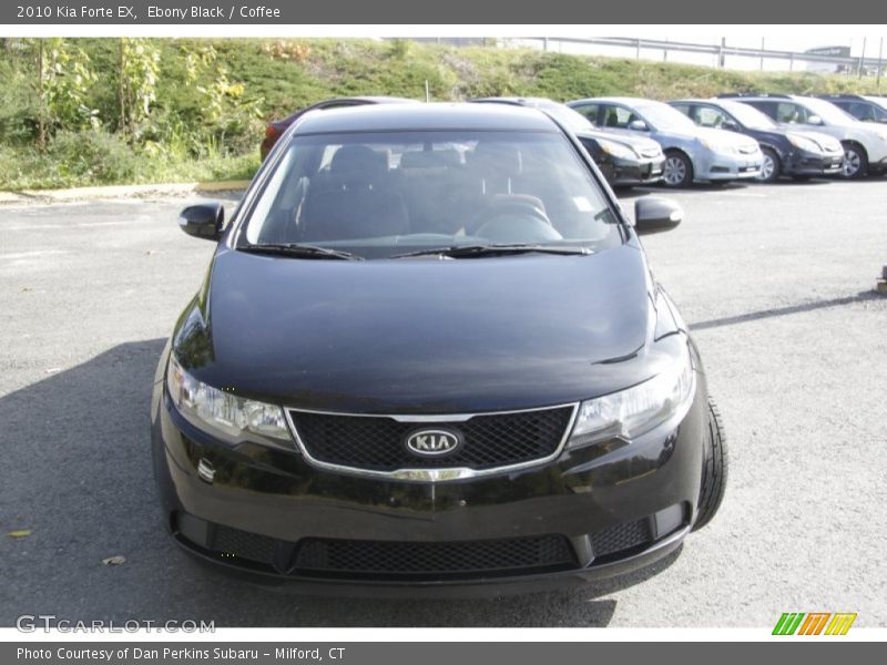 Ebony Black / Coffee 2010 Kia Forte EX