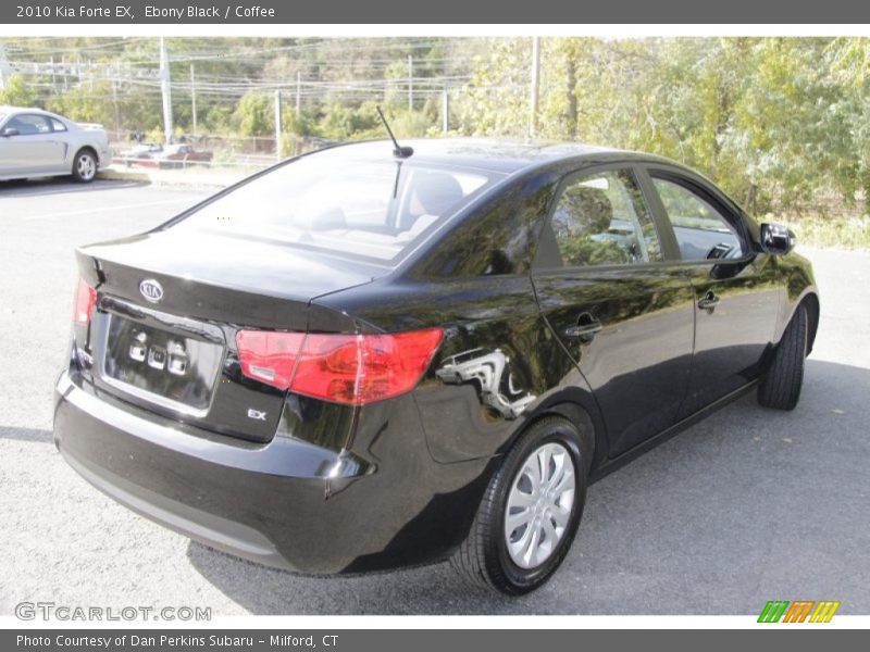 Ebony Black / Coffee 2010 Kia Forte EX
