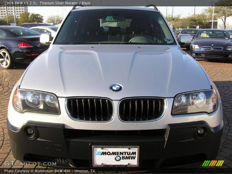 Titanium Silver Metallic / Black 2004 BMW X3 2.5i