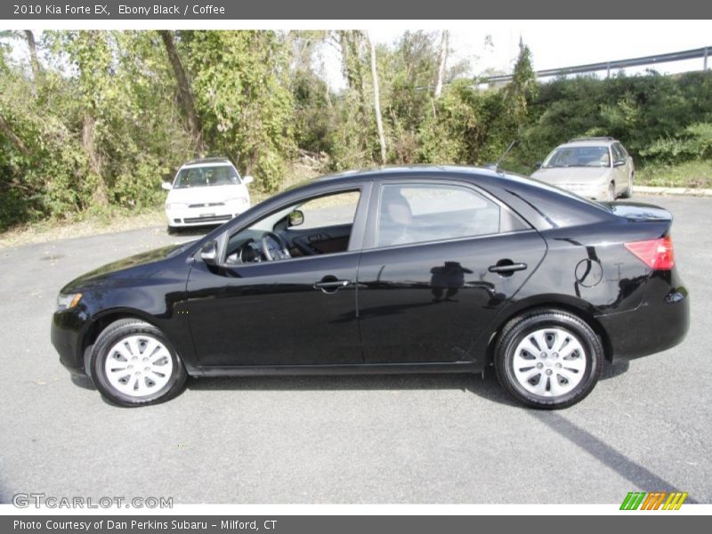 Ebony Black / Coffee 2010 Kia Forte EX