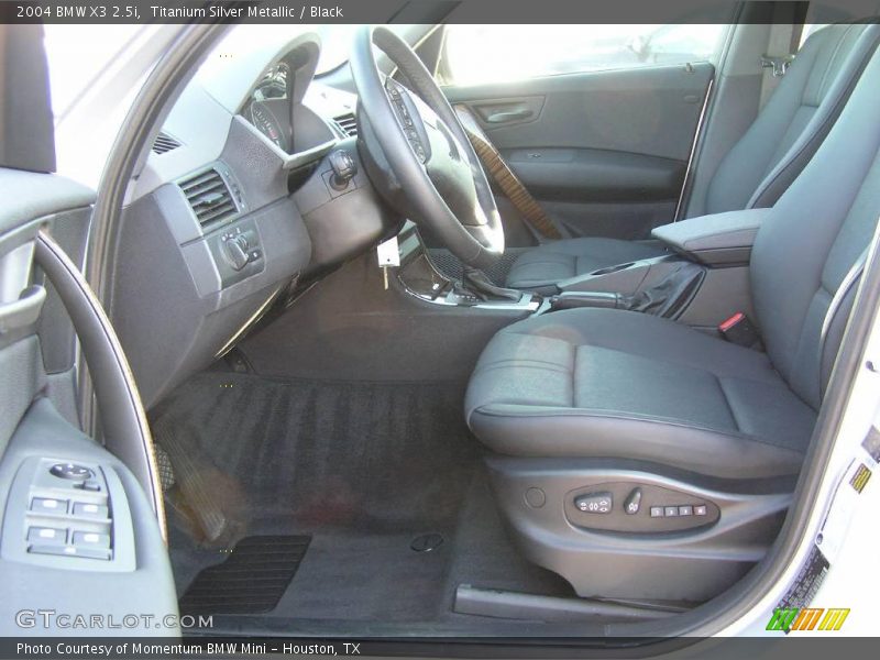 Titanium Silver Metallic / Black 2004 BMW X3 2.5i