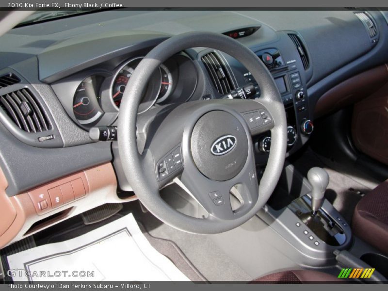 Ebony Black / Coffee 2010 Kia Forte EX