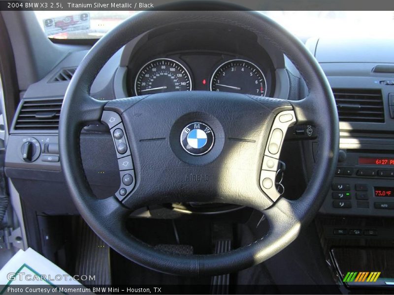 Titanium Silver Metallic / Black 2004 BMW X3 2.5i
