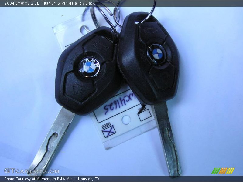 Titanium Silver Metallic / Black 2004 BMW X3 2.5i