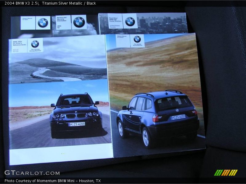 Titanium Silver Metallic / Black 2004 BMW X3 2.5i