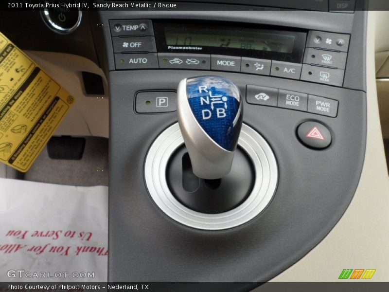  2011 Prius Hybrid IV ECVT Automatic Shifter