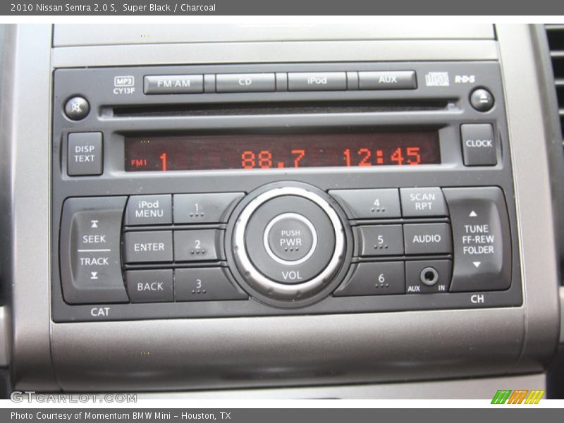 Super Black / Charcoal 2010 Nissan Sentra 2.0 S