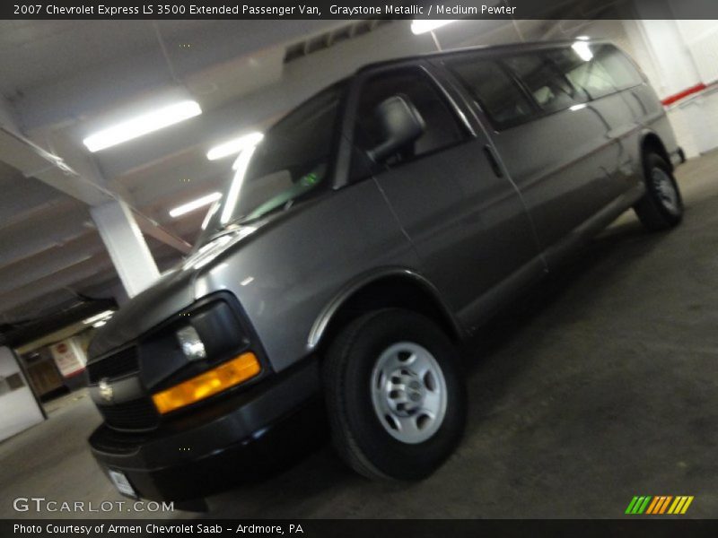 Graystone Metallic / Medium Pewter 2007 Chevrolet Express LS 3500 Extended Passenger Van