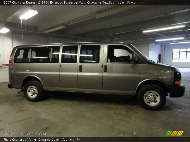 Graystone Metallic / Medium Pewter 2007 Chevrolet Express LS 3500 Extended Passenger Van