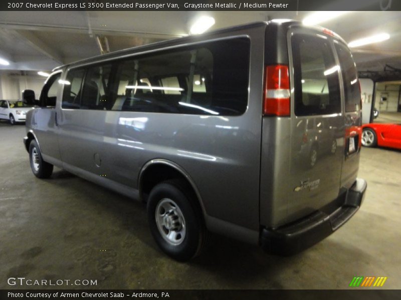 Graystone Metallic / Medium Pewter 2007 Chevrolet Express LS 3500 Extended Passenger Van