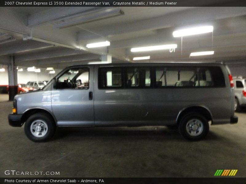 Graystone Metallic / Medium Pewter 2007 Chevrolet Express LS 3500 Extended Passenger Van
