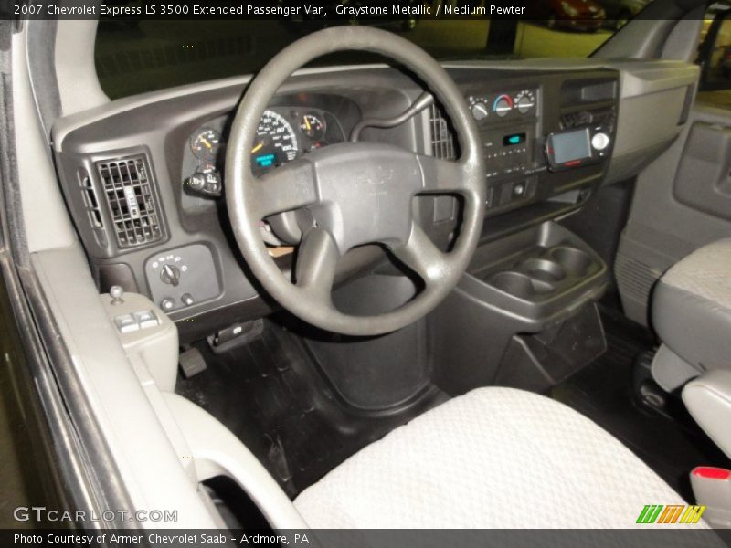 Graystone Metallic / Medium Pewter 2007 Chevrolet Express LS 3500 Extended Passenger Van
