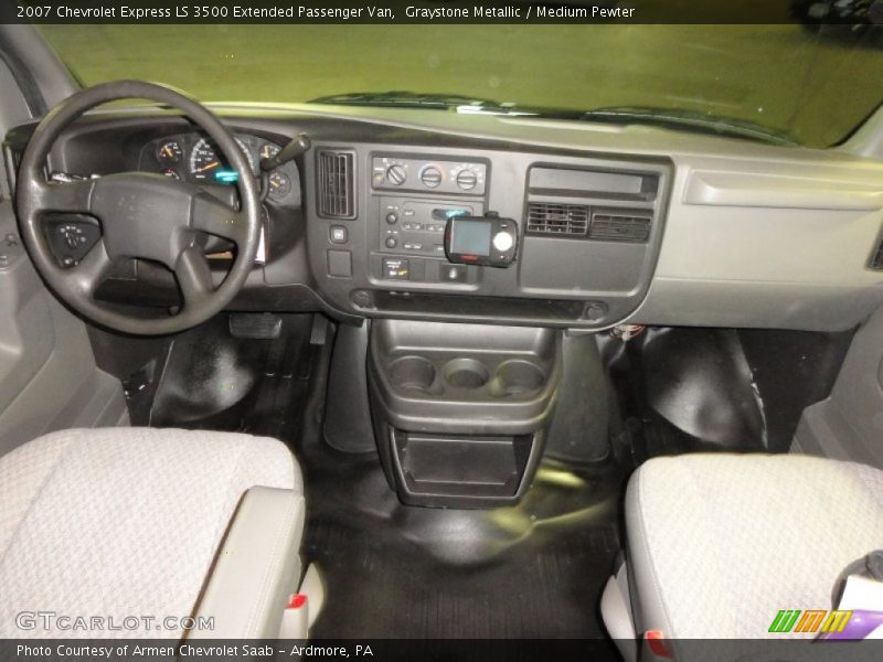 Graystone Metallic / Medium Pewter 2007 Chevrolet Express LS 3500 Extended Passenger Van