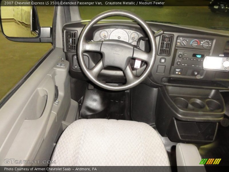 Graystone Metallic / Medium Pewter 2007 Chevrolet Express LS 3500 Extended Passenger Van