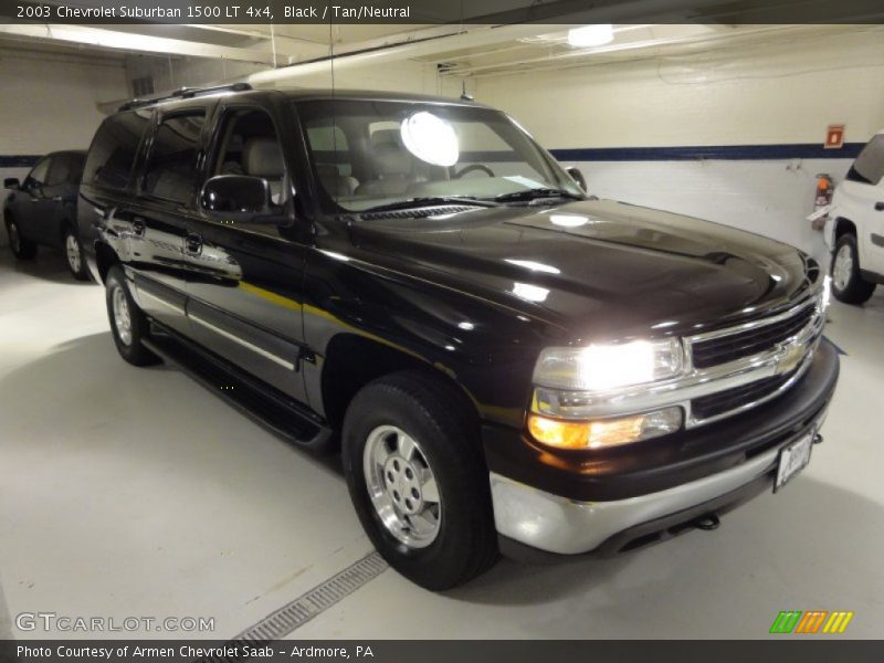 Black / Tan/Neutral 2003 Chevrolet Suburban 1500 LT 4x4