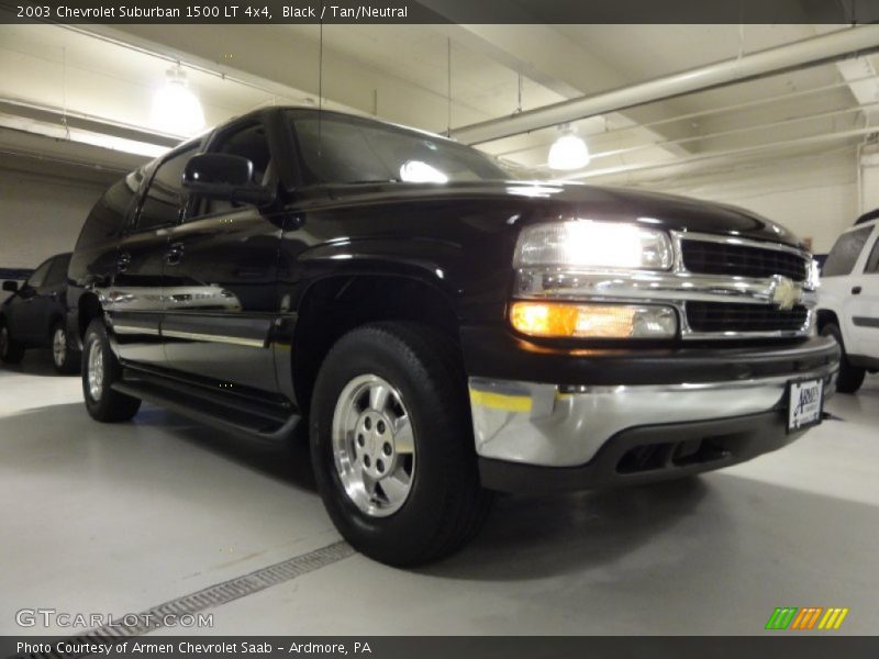 Black / Tan/Neutral 2003 Chevrolet Suburban 1500 LT 4x4