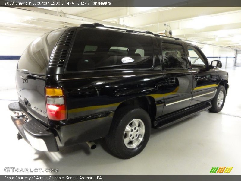 Black / Tan/Neutral 2003 Chevrolet Suburban 1500 LT 4x4