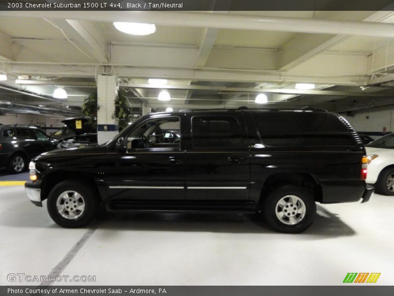 Black / Tan/Neutral 2003 Chevrolet Suburban 1500 LT 4x4