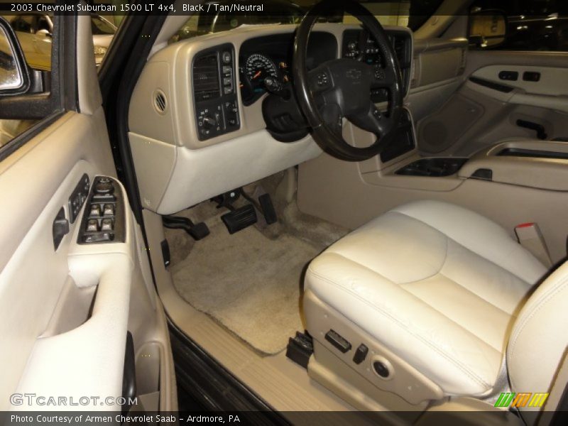Black / Tan/Neutral 2003 Chevrolet Suburban 1500 LT 4x4