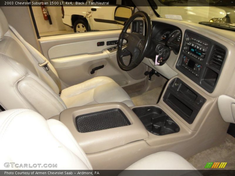 Black / Tan/Neutral 2003 Chevrolet Suburban 1500 LT 4x4