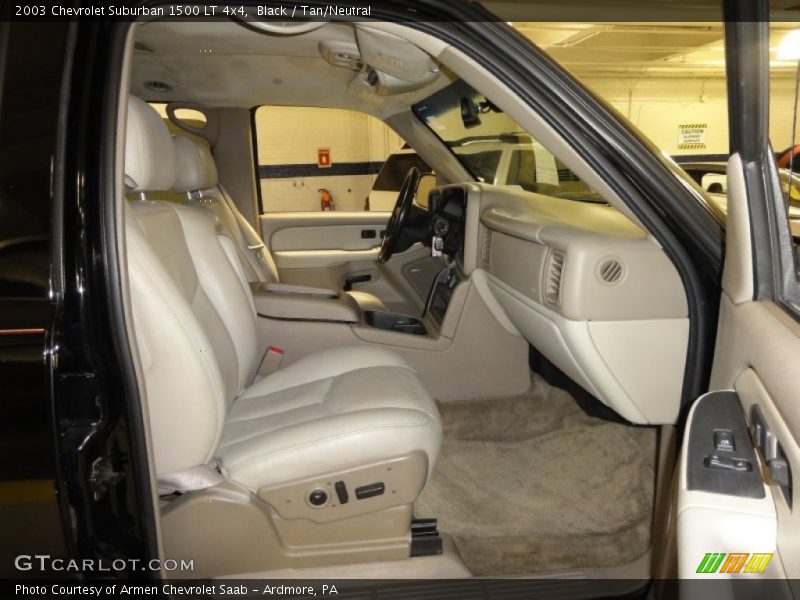 Black / Tan/Neutral 2003 Chevrolet Suburban 1500 LT 4x4