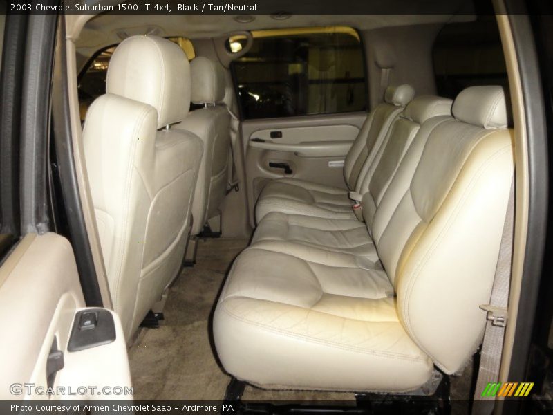 Black / Tan/Neutral 2003 Chevrolet Suburban 1500 LT 4x4