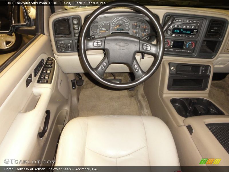 Black / Tan/Neutral 2003 Chevrolet Suburban 1500 LT 4x4