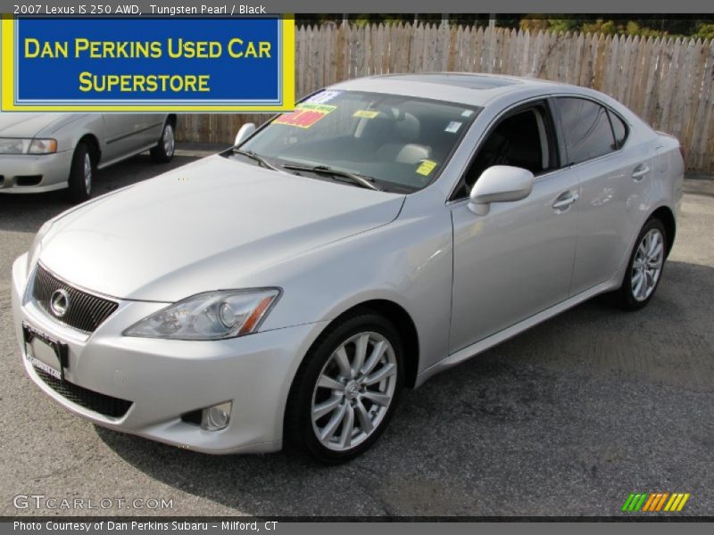 Tungsten Pearl / Black 2007 Lexus IS 250 AWD