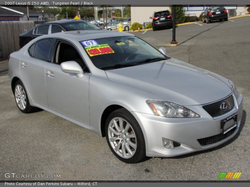 Tungsten Pearl / Black 2007 Lexus IS 250 AWD