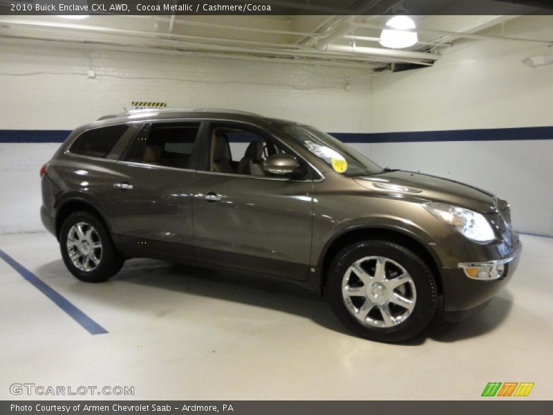 Cocoa Metallic / Cashmere/Cocoa 2010 Buick Enclave CXL AWD