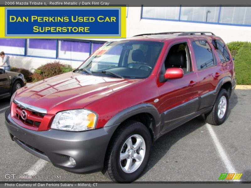 Redfire Metallic / Dark Flint Gray 2006 Mazda Tribute s
