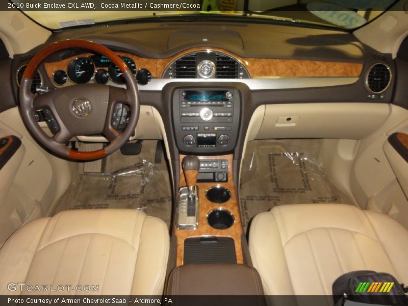 Cocoa Metallic / Cashmere/Cocoa 2010 Buick Enclave CXL AWD