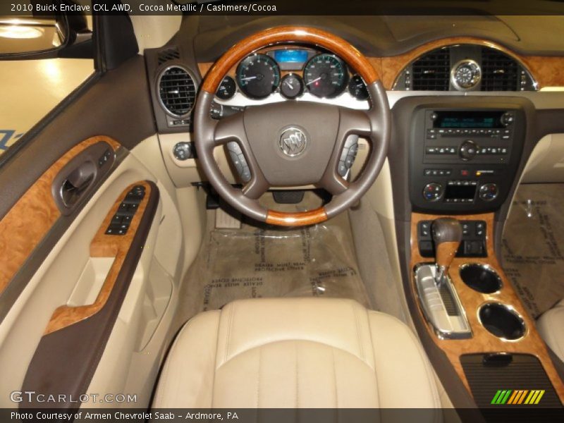 Cocoa Metallic / Cashmere/Cocoa 2010 Buick Enclave CXL AWD