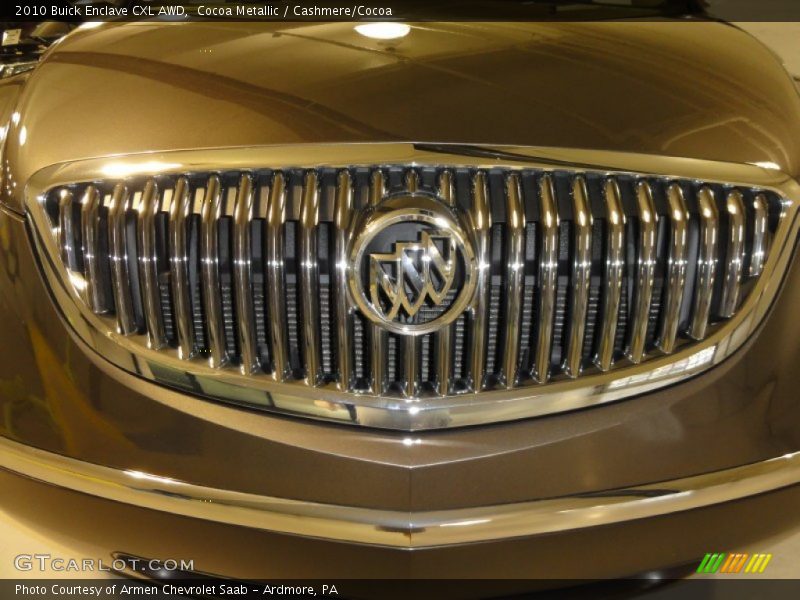 Cocoa Metallic / Cashmere/Cocoa 2010 Buick Enclave CXL AWD