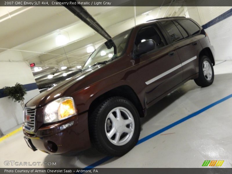 Cranberry Red Metallic / Light Gray 2007 GMC Envoy SLT 4x4
