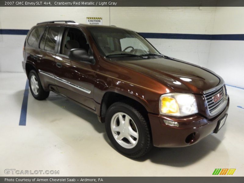 Cranberry Red Metallic / Light Gray 2007 GMC Envoy SLT 4x4
