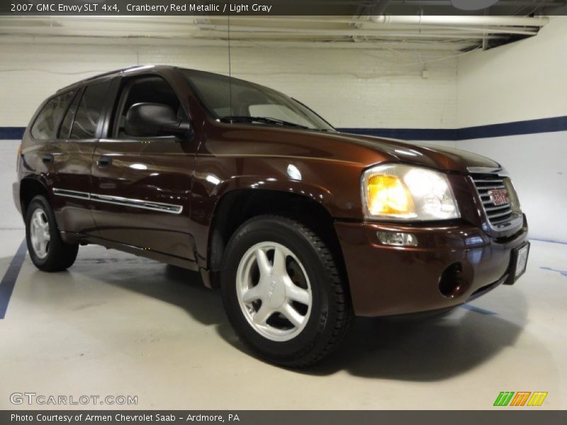 Cranberry Red Metallic / Light Gray 2007 GMC Envoy SLT 4x4