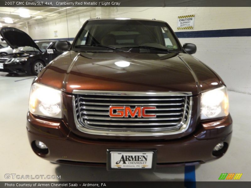 Cranberry Red Metallic / Light Gray 2007 GMC Envoy SLT 4x4