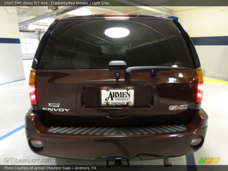 Cranberry Red Metallic / Light Gray 2007 GMC Envoy SLT 4x4