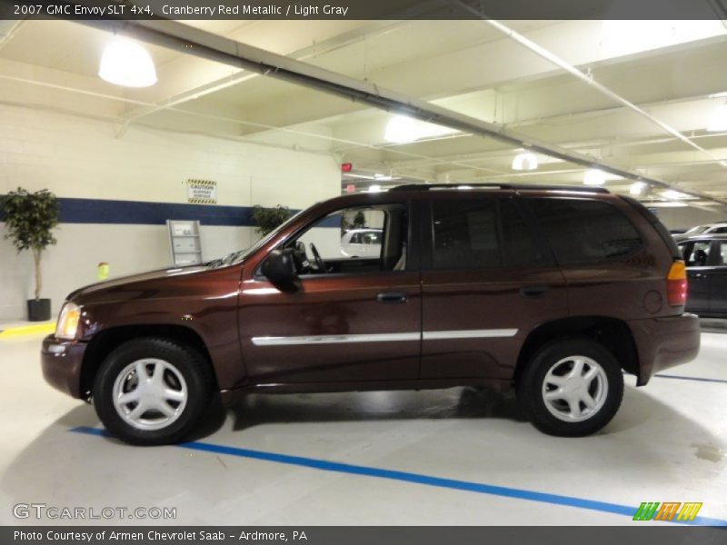 Cranberry Red Metallic / Light Gray 2007 GMC Envoy SLT 4x4