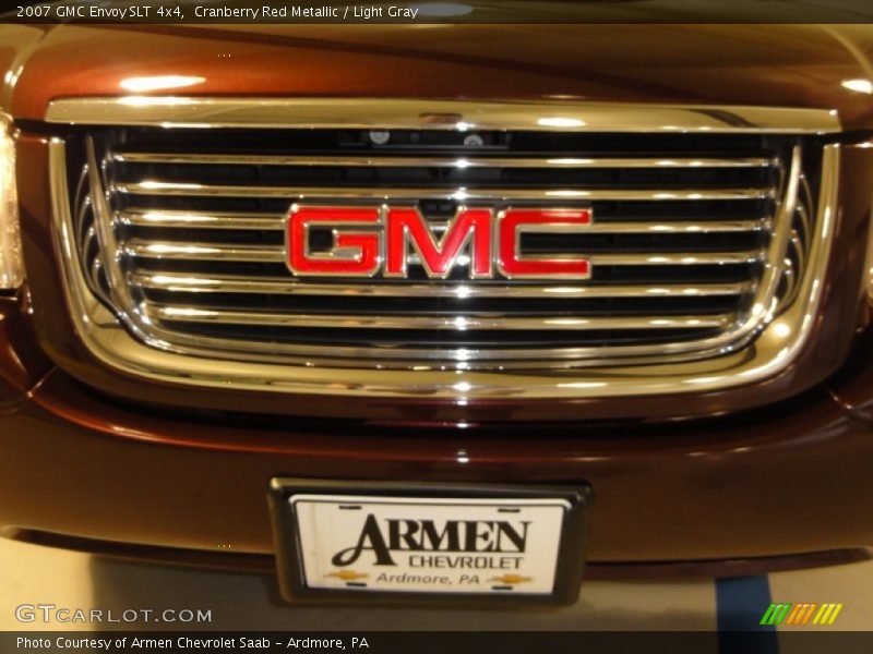 Cranberry Red Metallic / Light Gray 2007 GMC Envoy SLT 4x4
