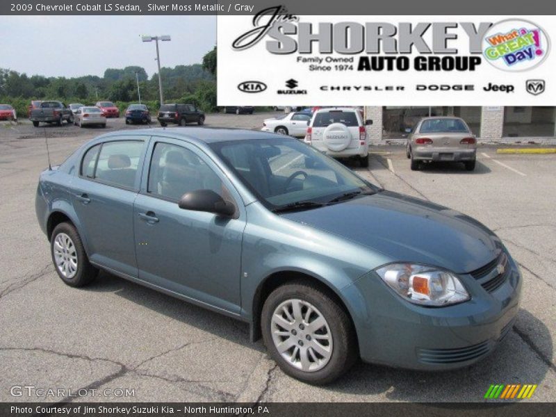 Silver Moss Metallic / Gray 2009 Chevrolet Cobalt LS Sedan